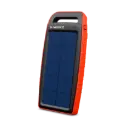 Batterie externe solaire avec lampe torche - 10 000 mAh